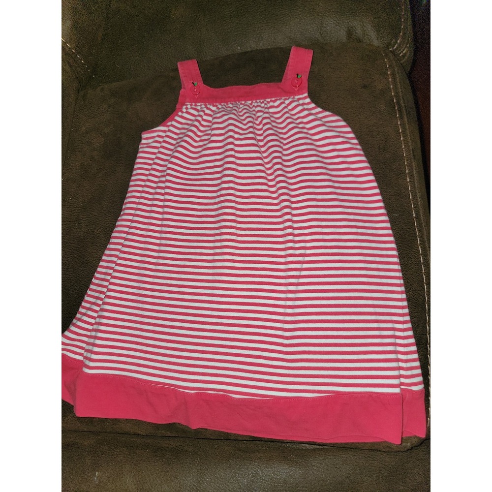 Gymboree prep‎ school apple button red striped dress size 2t back to school